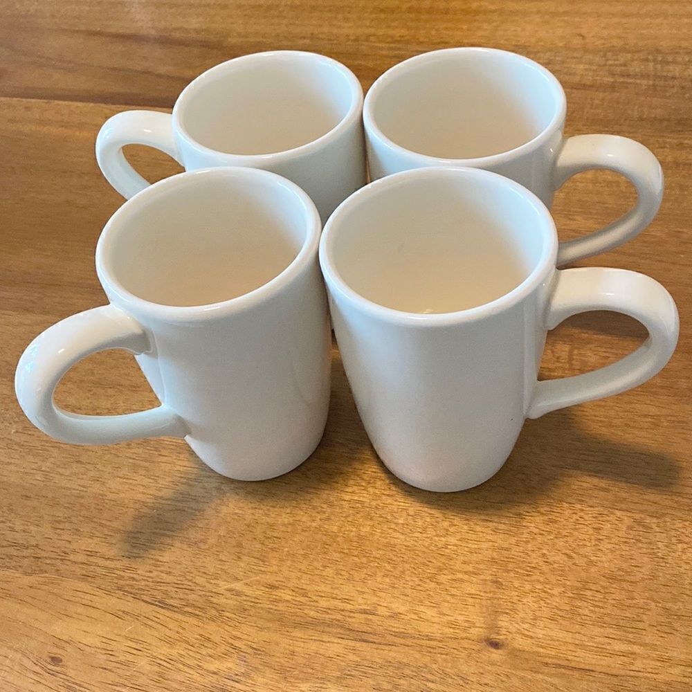 Pier 1 Essential Colours  Cream Chunky Mugs (4)